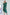 ELAGIA Emerald Puff Sleeve Wrap Dress - wrap tie detail and waist styling close-up