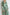 Olive Silk Long Sleeve Maxi Dress - back view | ELAGIA