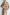 Beige Silk Long Sleeve Maxi Dress - back view | ELAGIA