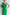 Green One-Shoulder Midi Dress - close-up detail | ELAGIA