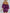 ELAGIA purple business suit women styled look - mini prom dress with statement sleeves, full outfit view