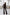 ELAGIA Black Slit Sleeve Suit 2-Piece back view showing structured silhouette - purple business suit women style