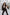 ELAGIA Black Slit Sleeve Suit 2-Piece front view - professional 3 piece women's suit with tailored blazer and pants