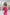 ELAGIA Crimson Puffed Sleeve Midi Dress side angle highlighting purple business suit women silhouette and fit