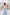 ELAGIA Sky-Blue High Waist Slit Cuff Culottes back view - royal blue suit women's culottes with slit cuffs