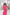 ELAGIA crimson square neckline midi dress front view - elegant 3 piece women's suit style for business wear