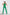 ELAGIA Monika Green Backless Jumpsuit - side angle view of green business suit with tailored fit