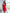 ELAGIA red satin strapless mini dress back view showing sleek silhouette and fitted bodice design