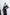 ELAGIA black long sleeve top and maxi skirt 2-piece set - model wearing 3 piece women's suit in motion