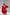 ELAGIA red backless puff sleeve mini dress shown from front view with purple business suit women styling elements