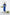 ELAGIA blue puff sleeve wrap dress back view - elegant 3 piece women's suit dress option
