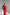 ELAGIA red one-shoulder cut-out midi dress back view showing zip closure and fitted silhouette