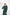 ELAGIA Emerald Puff Sleeve Wrap Dress - front view of 3 piece women's suit in emerald green