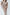 Beige Backless Puff Sleeve Midi Dress - close-up detail | ELAGIA