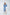 Sky-Blue Backless Puff Sleeve Midi Dress - front view | ELAGIA