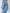 Sky-Blue Backless Puff Sleeve Midi Dress - back view | ELAGIA