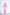 ELAGIA pink off-the-shoulder mini dress front view with 3 piece women's suit inspired cut