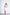 ELAGIA ivory off-the-shoulder mini dress styled with accessories, purple business suit women look