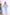 ELAGIA light blue suit women top close-up - sky-blue long sleeve blouse from 2-piece business set