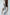 White Puff Sleeve Midi Dress - back view | ELAGIA