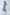 Sky-Blue Puff Sleeve Midi Dress - front view | ELAGIA