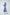 Sky-Blue Puff Sleeve Midi Dress - side view | ELAGIA