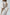 Beige Puff Sleeve Midi Dress - back view | ELAGIA