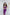 ELAGIA purple business suit women's slip dress close-up of v-neckline and luxurious satin texture finish