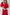 Red Puff Sleeve Midi Dress - close-up detail | ELAGIA
