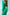 Green Square Neck Long Sleeve Midi Dress - back view | ELAGIA