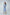 Sky-Blue Square Neck Long Sleeve Midi Dress - front view | ELAGIA