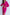 ELAGIA fuchsia wrap long sleeve midi dress back view - 3 piece women's suit purple business suit women collection