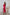 ELAGIA Crimson Puffed Sleeve Midi Dress - back view showing dress silhouette and sleeve construction details