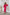 ELAGIA Crimson Puffed Sleeve Midi Dress - front view of bold red dress with dramatic puffed sleeves and midi length