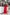 ELAGIA red puff sleeve belted maxi dress - front view in vibrant red, 3 piece women's suit style