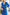 Blue V-neck Buttoned Puff-Sleeve Midi Dress - back view | ELAGIA
