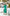 Green V-neck Buttoned Puff-Sleeve Midi Dress - side view | ELAGIA