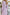 Dusty Pink V-neck Buttoned Puff-Sleeve Midi Dress - close-up detail | ELAGIA