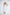 ELAGIA white satin top sleeve and fit detail - 3 piece women's suit coordinating blouse