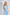 ELAGIA light blue suit women satin fabric detail close-up of sleeveless top and flowing midi skirt