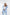 ELAGIA sky-blue double breasted suit 2-piece front view - women's business suit with tailored blazer and pants