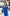 Blue Belted Double Breasted Blazer Dress - view 7 | ELAGIA
