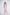 ELAGIA pink sleeveless midi dress hemline detail - 3 piece women's suit style finishing touches