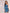 ELAGIA blue one-shoulder satin mini dress close-up fabric texture - purple business suit women detail