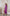 ELAGIA fuchsia silk maxi dress back view showing 3 piece women's suit styling and flowing silhouette