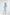 ELAGIA sky-blue backless puff sleeve midi dress back view tie detail - 3 piece women's suit purple business suit women