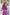 ELAGIA fuchsia maxi dress back view showing thigh slit detail - 3 piece women's suit style formal wear
