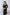 ELAGIA Black Long Sleeve Midi Dress back view - 3 piece women's suit purple business suit women