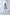 ELAGIA sky-blue double breasted suit 2-piece front view - 3 piece women's suit style blazer pants