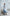 ELAGIA sky-blue backless puff-sleeve midi dress - side angle highlighting puff sleeves, purple business suit women